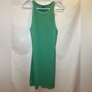 Old Navy midi green ribbed dress NWT size Large
